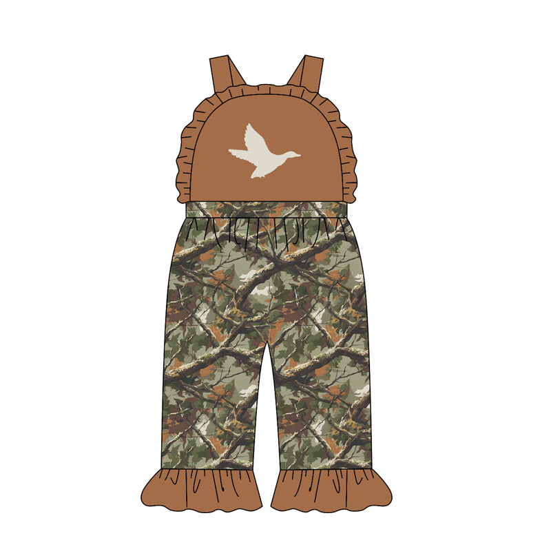 preorder SR4213 Hunting Camo Mallard Duck Girls Romper