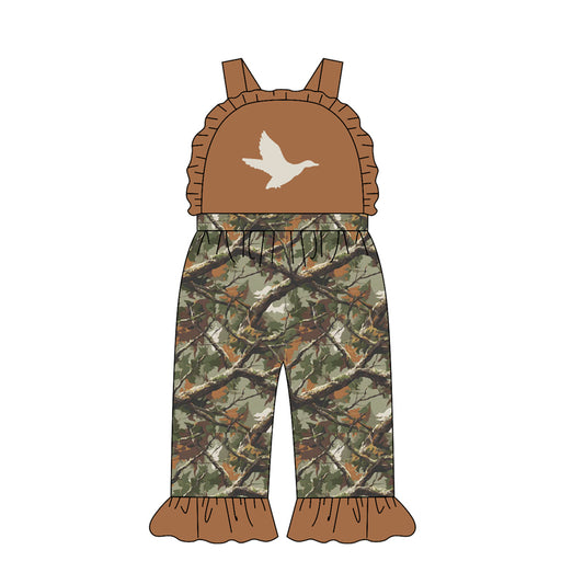 preorder SR4213 Hunting Camo Mallard Duck Girls Romper