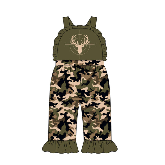 preorder SR4214 Hunting Camo Deer Girls Romper