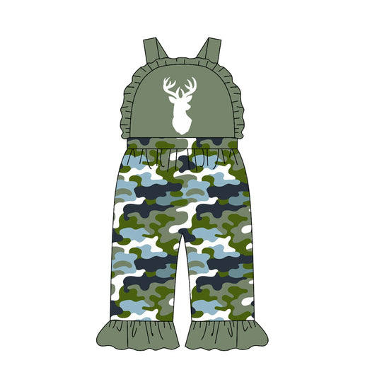 preorder SR4215 Hunting Camo Deer Girls Romper