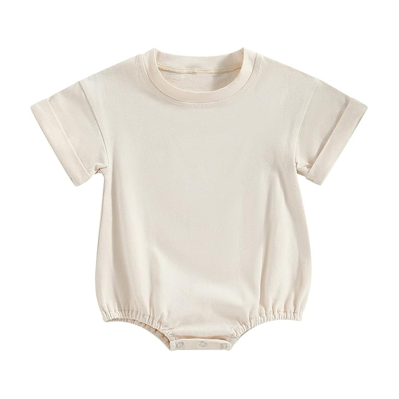 preorder SR4227 White Short Sleeve Boys Romper