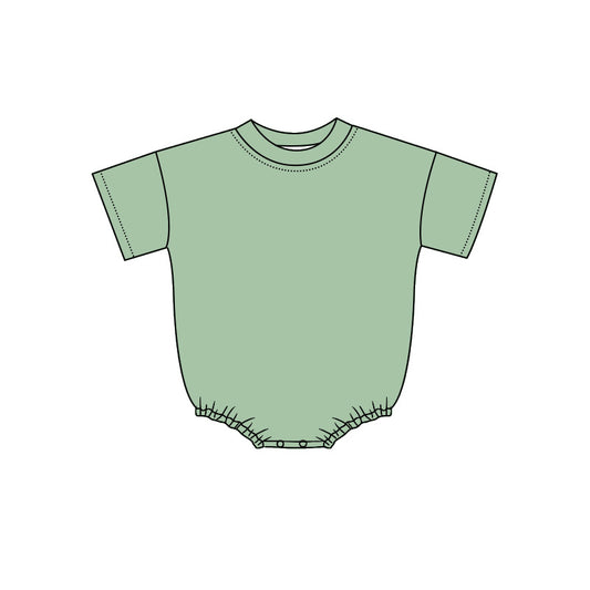 preorder SR4244 Solid Color Short Sleeve Girls Romper
