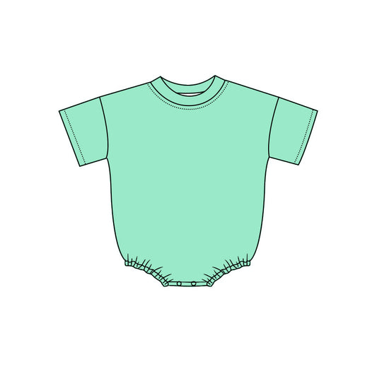 preorder SR4245 Solid Color Short Sleeve Girls Romper