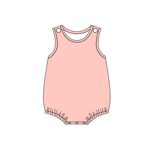 preorder SR4262 Light Pink Sleeveless Girls Romper