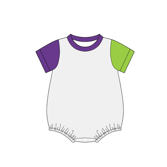 preorder SR4271 White Short Sleeve Boys Romper