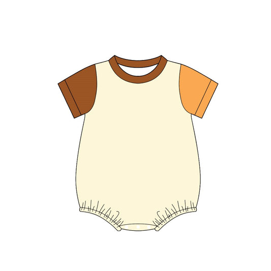 preorder SR4272 Light Yellow Short Sleeve Boys Romper