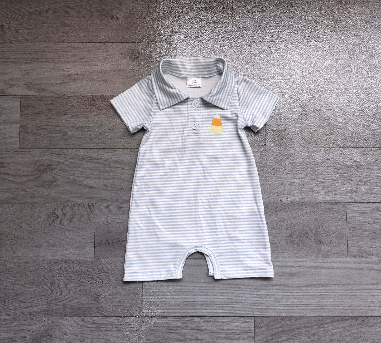 preorder Samples SR4281 Halloween Corn Candy Short Sleeve Boys Romper