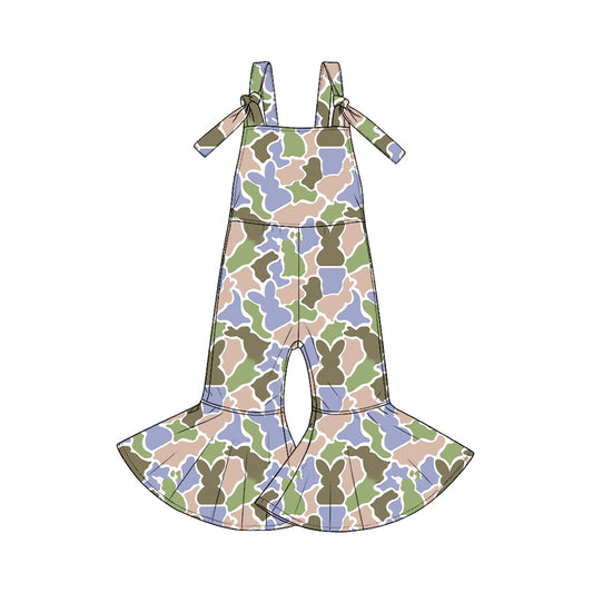preorder SR4307 Easter Bunny Rabbit Camo Girls Jumpsuits
