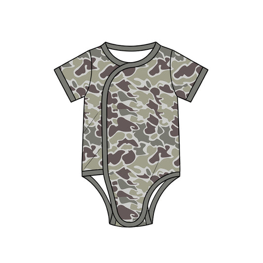 preorder SR4347 Camo Short Sleeve Boys Romper