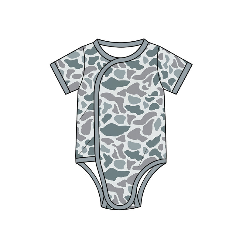 preorder SR4348 Camo Short Sleeve Boys Romper