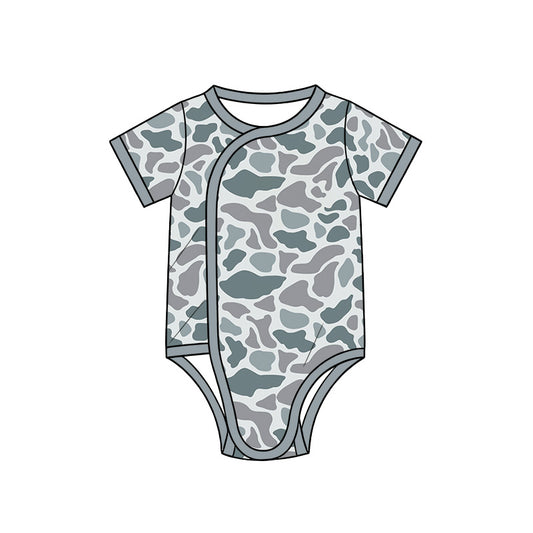 preorder SR4348 Camo Short Sleeve Boys Romper