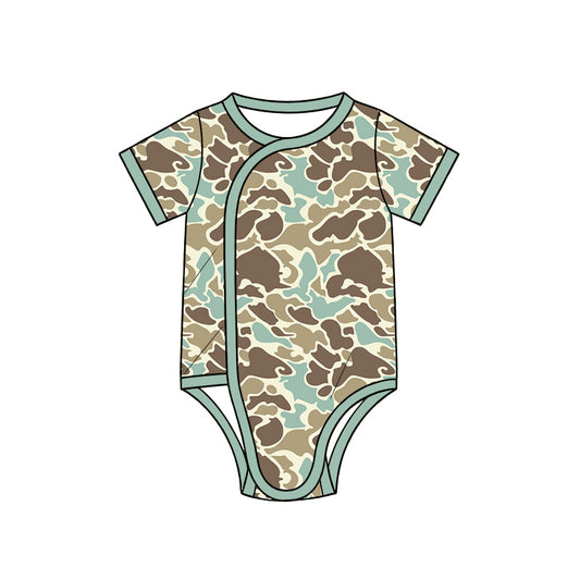 preorder SR4349 Camo Short Sleeve Boys Romper