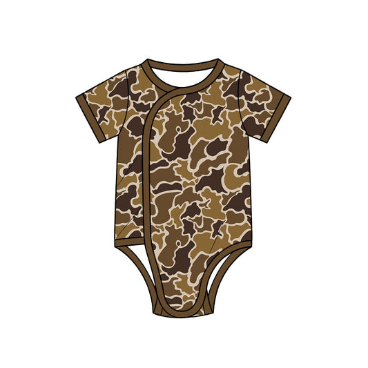 preorder SR4352 Camo Short Sleeve Boys Romper