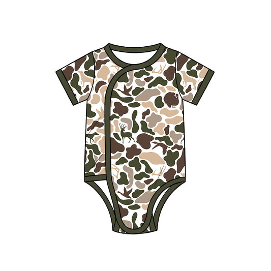 preorder SR4353 Camo Short Sleeve Boys Romper