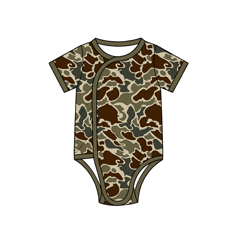preorder SR4355 Camo Short Sleeve Boys Romper