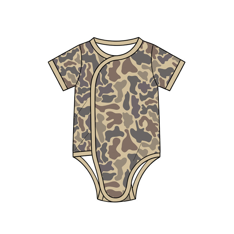 preorder SR4356 Camo Short Sleeve Boys Romper