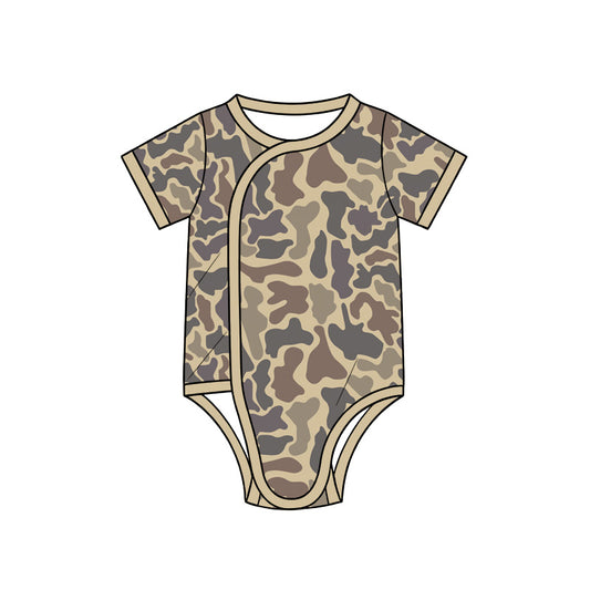 preorder SR4356 Camo Short Sleeve Boys Romper