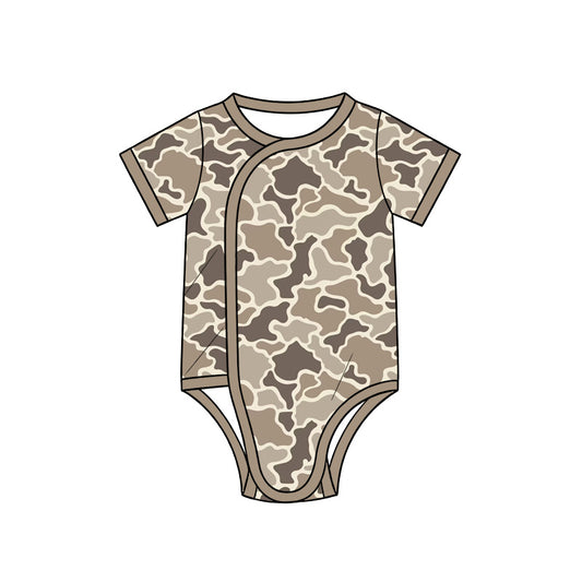preorder SR4357 Camo Short Sleeve Boys Romper