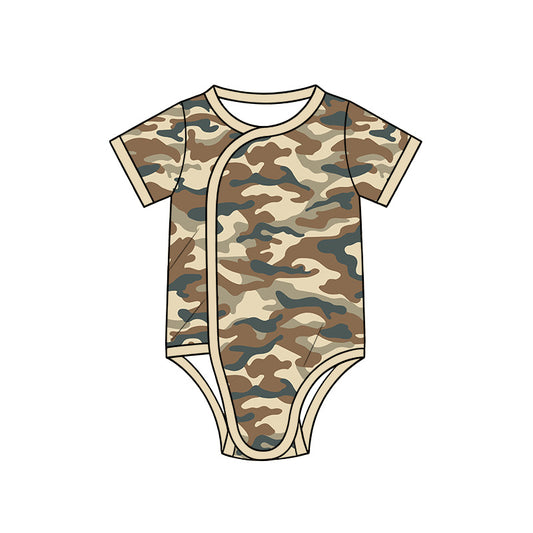 preorder SR4358 Camo Short Sleeve Boys Romper