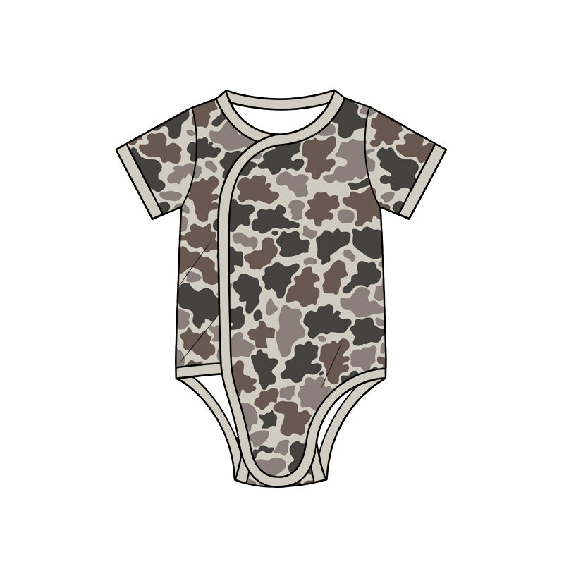 preorder SR4359 Camo Short Sleeve Boys Romper