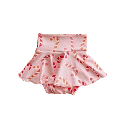 preorder SS0108 Christmas Candy Cane Pink Bummies Dress