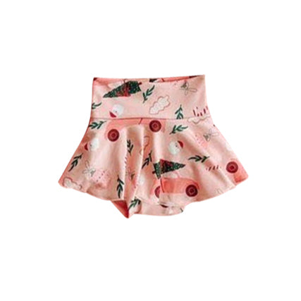 preorder SS0111 Christmas Tree Car Pink Bummies Dress