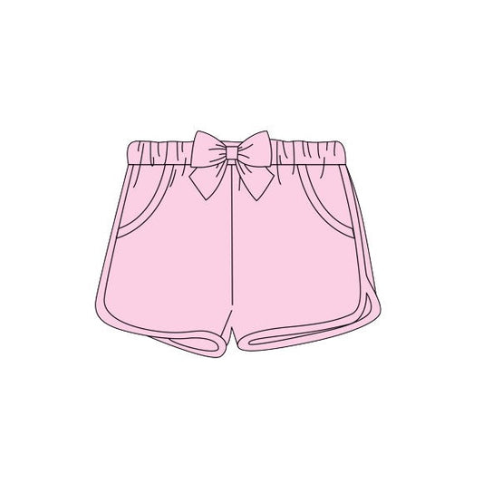 preorder SS0152 Pink Bow Girls Summer Shorts
