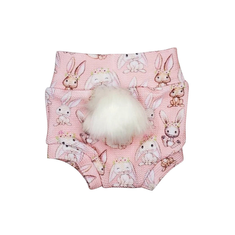 preorder SS0164 Rabbit Pink pom-pom girls bummies