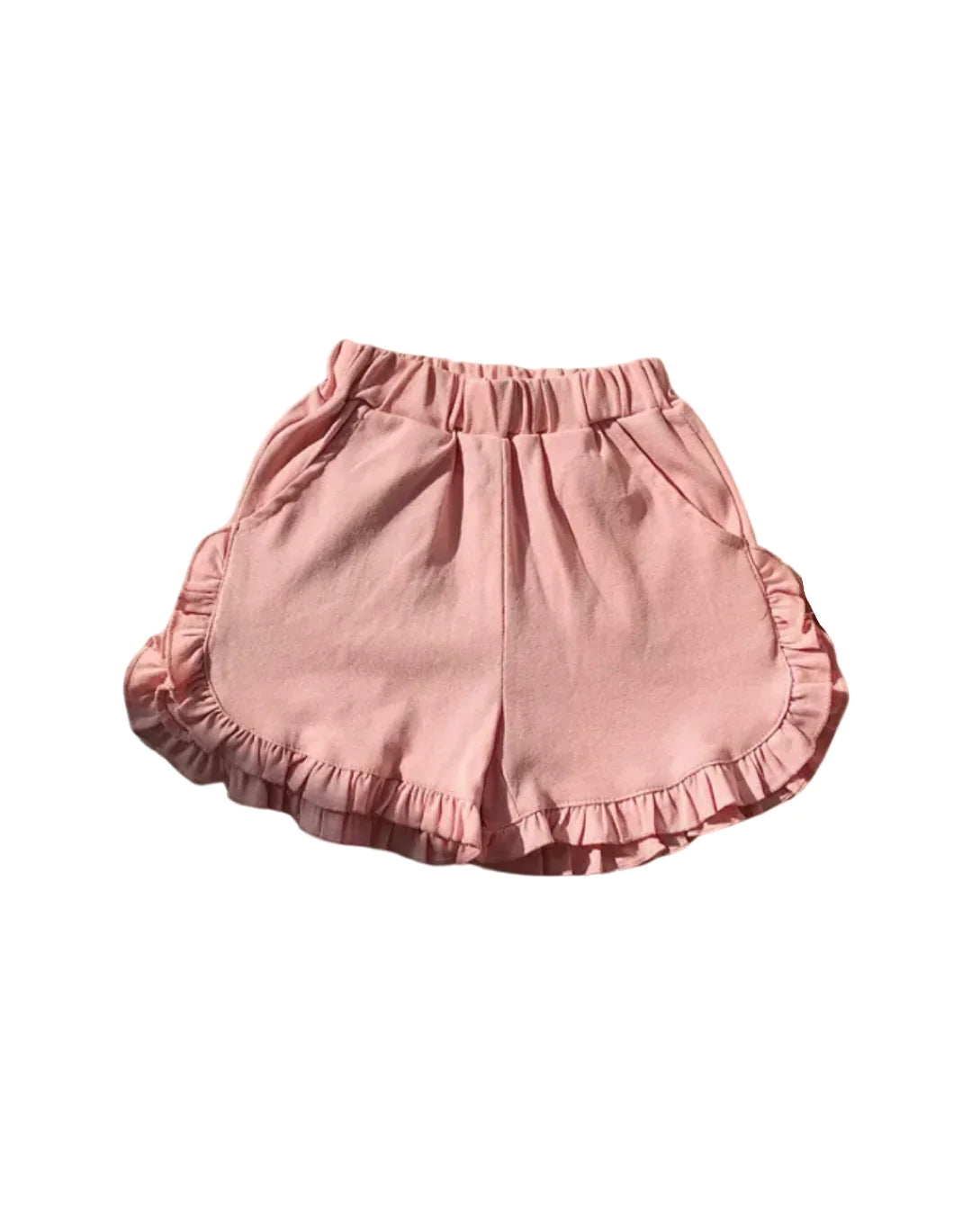 preorder SS0235 pink cotton ruffles girls shorts