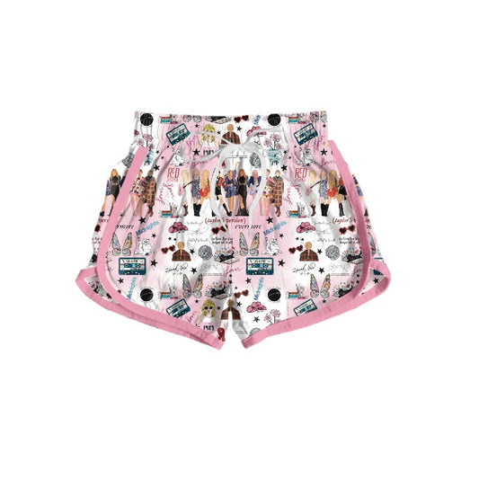 preorder SS0256 country singer TS pink adult shorts