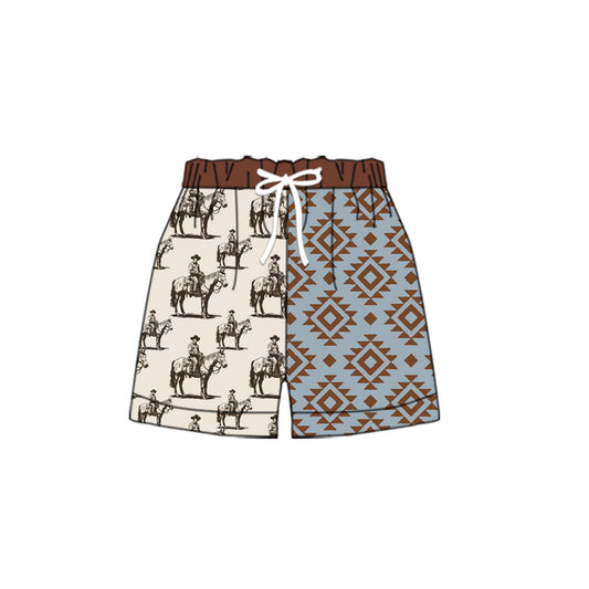 preorder SS0453 Western rodeo aztec boys shorts