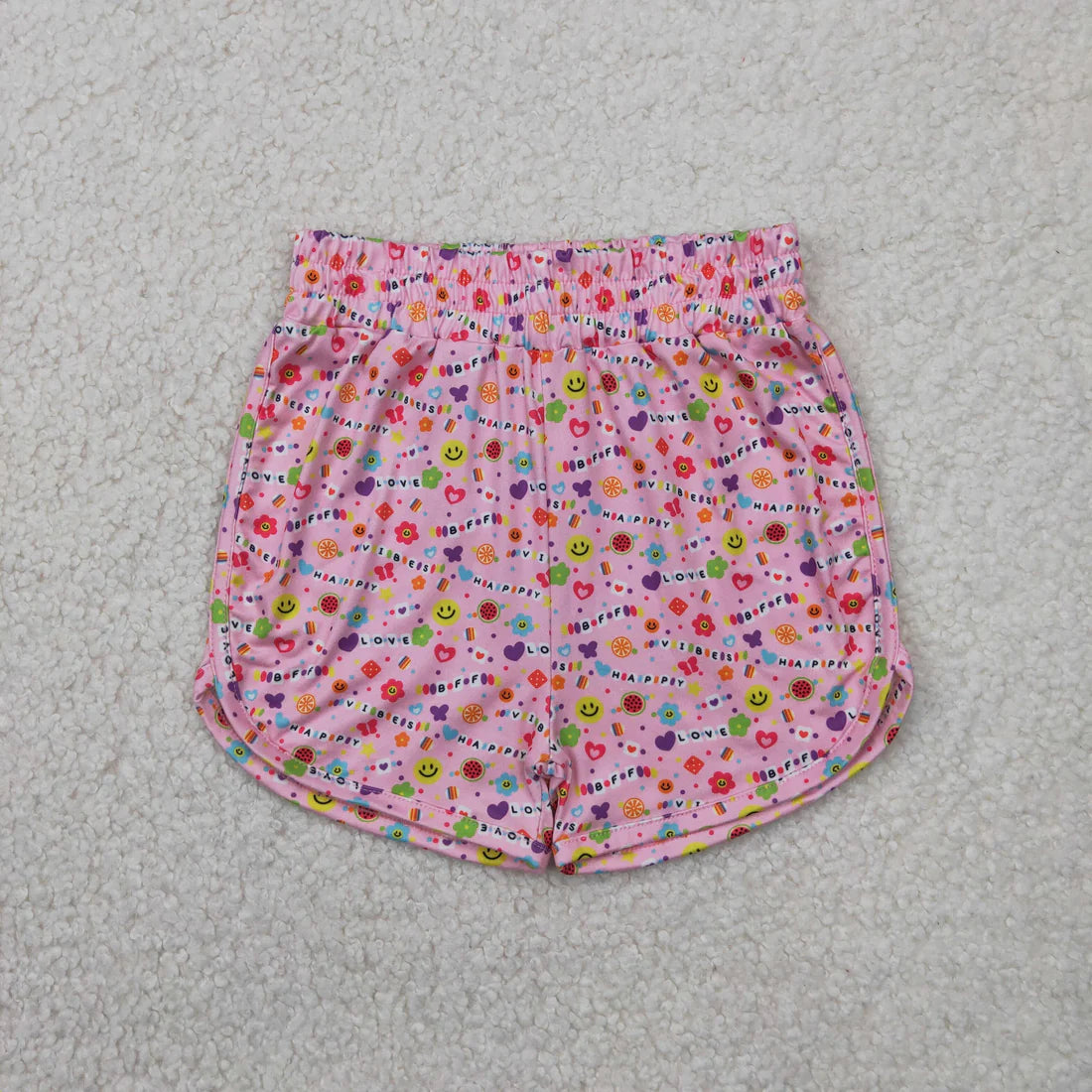 floral flowers/plaid girls Summer shorts RTS sibling clothes