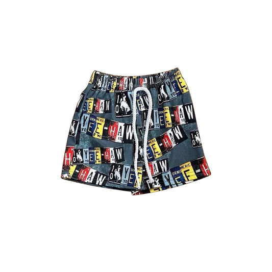 preorder SS0513 Western YEE rodeo boys shorts