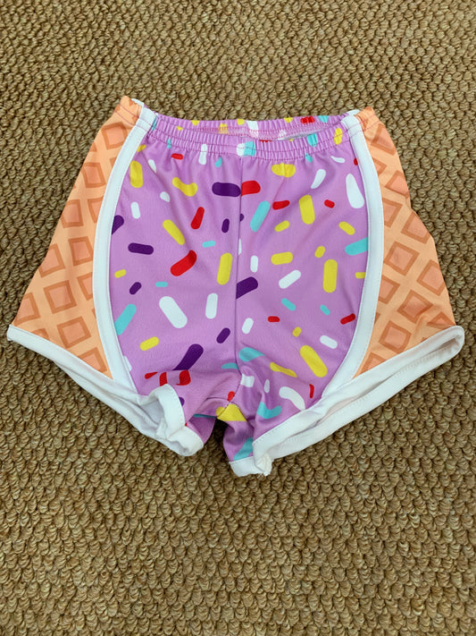 SS0570 yoga ice hot pink girls shorts