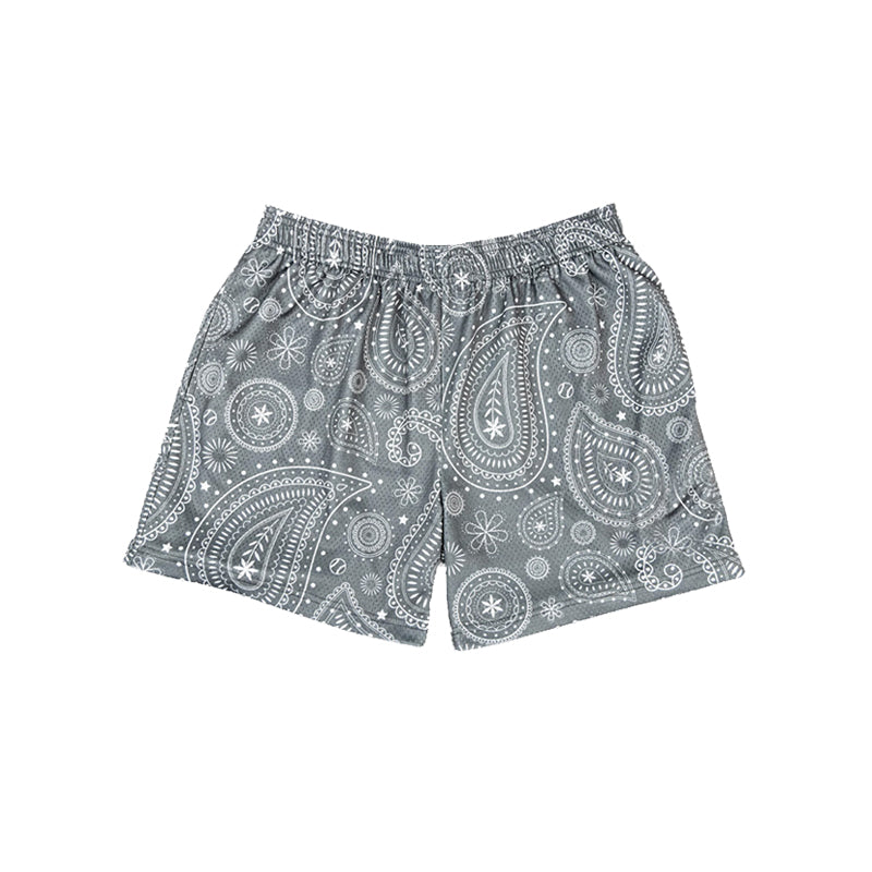preorder SS0628 grey paisley girls shorts