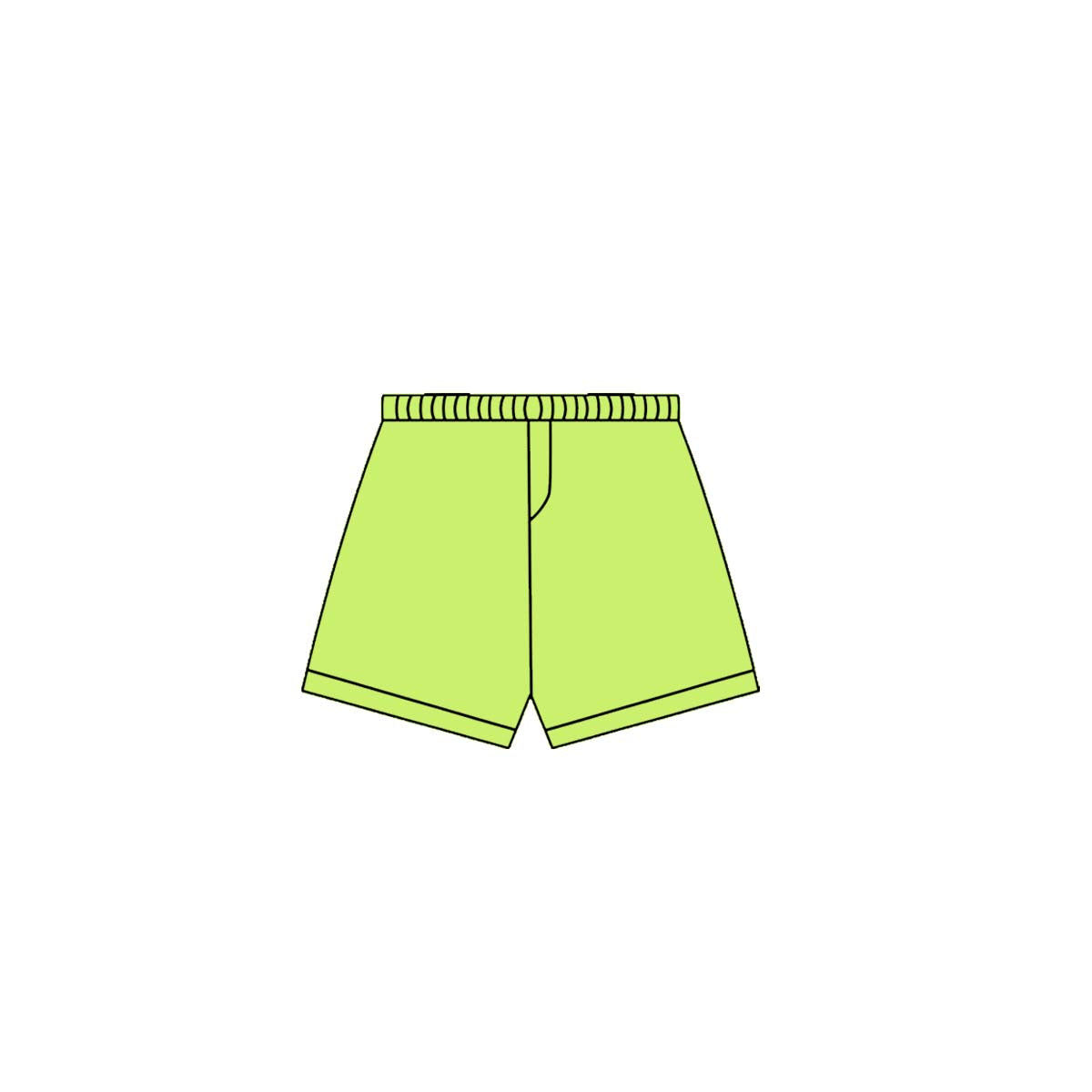 preorder SS0666 yoga green girls shorts