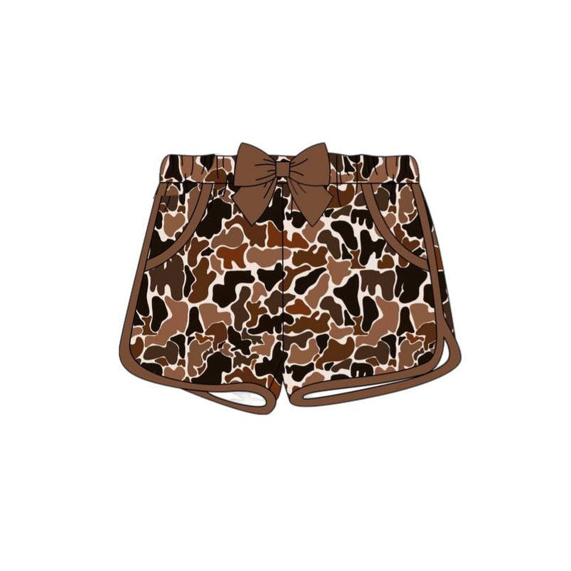 preorder SS0689 hunting camo girls shorts