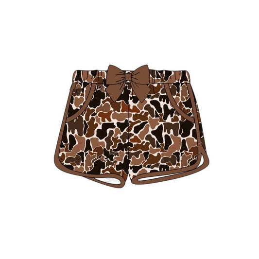 preorder SS0689 hunting camo girls shorts