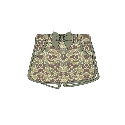 preorder SS0690 hunting camo girls shorts
