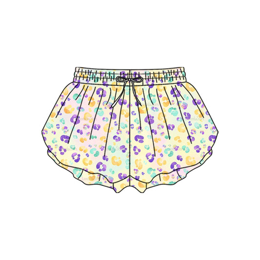 preorder SS0707 yoga Mardi Gras girls shorts