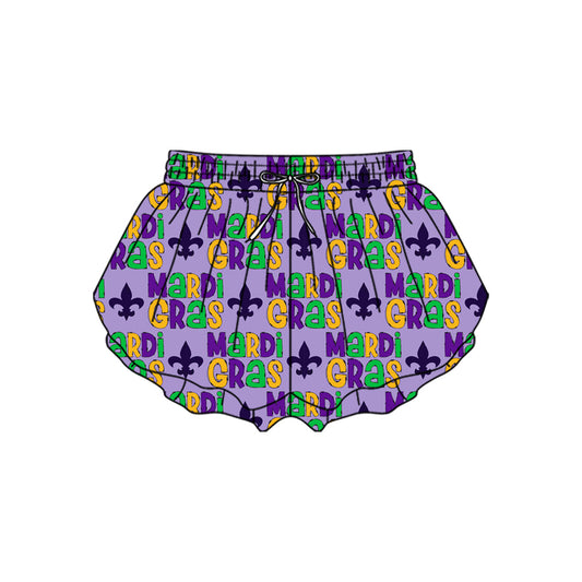 preorder SS0708 yoga Mardi Gras girls shorts