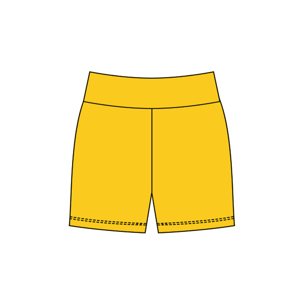 preorder SS0722 yoga yellow girls shorts