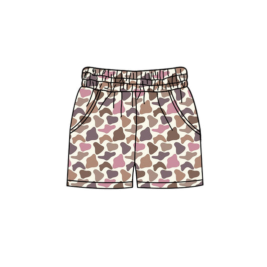 preorder SS0756 Hunting Pink Camo Adult Women Shorts