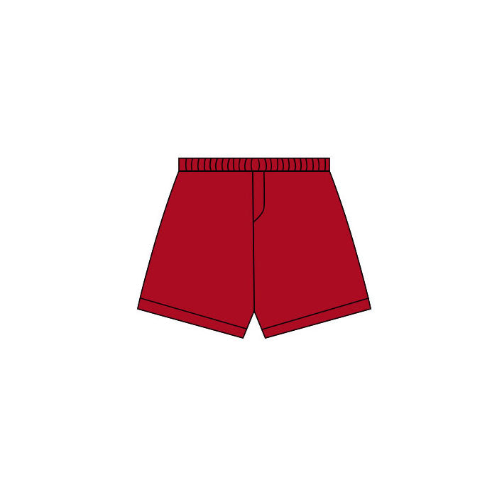 preorder SS0759 Yoga Solid Color Red Girls Shorts