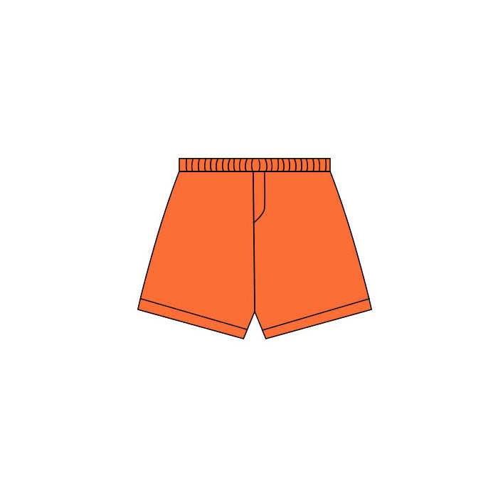 preorder SS0760 Yoga Solid Color Orange Girls Shorts