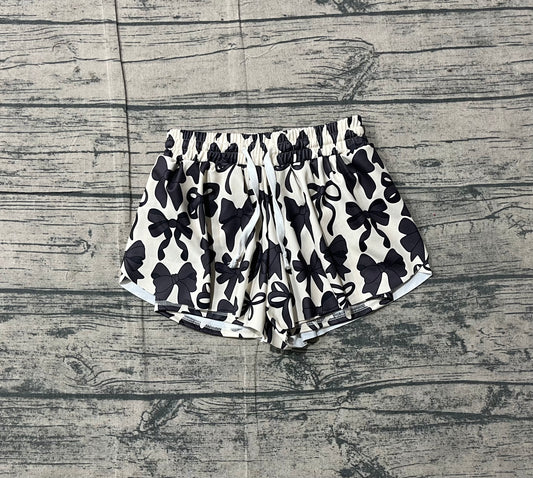 preorder Samples SS0770 Yoga Black Bows Girls Shorts