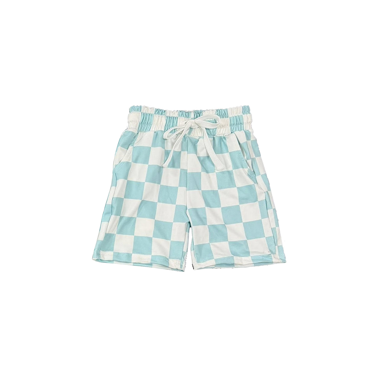 preorder SS0834 Blue Checkered Boys Shorts