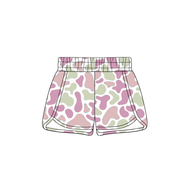 preorder SS0854 Pink Camo Girls Shorts