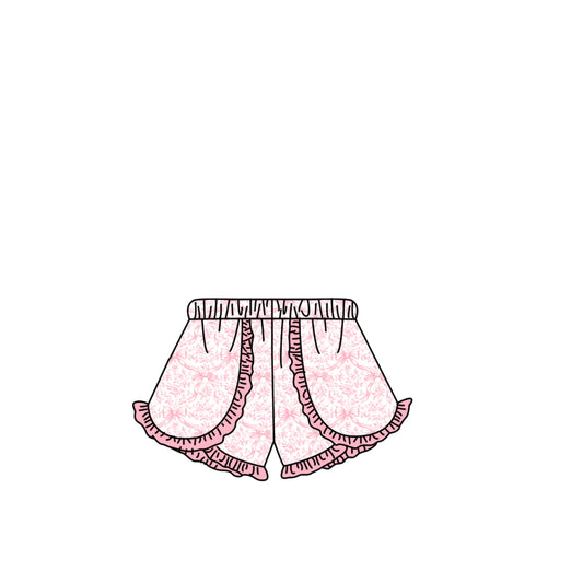 preorder SS0884 Pink Bows Girls Shorts