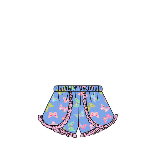preorder SS0885 Blue Bows Girls Shorts